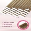 Pinkpearl Invisible Tape in Hair Extensions Human Hair, 20pcs 22inch 60g #8T60 Balayage Ash Brown to Platinum Blonde Injection Tape in Extensions Real Remy Seamless Human Hair Injected view 4