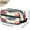 Adornori American Racing Car Travel Toiletry Bag for Women Waterproof Makeup Cosmetic Organizer Case Travel Essentials view 2