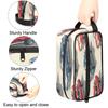 Adornori American Racing Car Travel Toiletry Bag for Women Waterproof Makeup Cosmetic Organizer Case Travel Essentials view 3