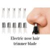 5pcs Replaceable Nose Hair Trimmer Blade Stainless Steel Plastic Nose Hair Trimmer Accessories Electric Nose Hair Trimmer Head view 4