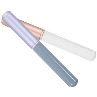 DOITOOL 2pcs Mini Lip Brushes with Cap Portable Lipstick Applicators Ergonomic Makeup Tools for Women Skin-friendly Lip Gloss Wand for Travel and Daily Use