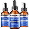 (3 Pack) WellaNail Drops, Wella Nail Care Liquid Supplement Advanced Maximum Extra Strength Formula, Toenail Hydration Premium Natural Ingredients Foot & Cuticle Support for Healthy Appearance (6oz) view 1