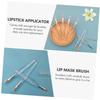 DECORNIJIA 20Pcs Lipstick Applicators with Transparent Crystal Handles Portable Makeup Brushes for Lip Mask and Eyeshadow Soft Fiber Heads for Precise Cosmetic Application Compact and Easy to view 4