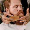 Beard Brush Comb Set for Men, Boar Bristle, 1 Set, Wooden Boar Bristle Hair Moustache Comb, Mustache Beard Grooming Kit, Wood Craftsmanship, for Home Barber view 2