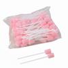 100PCS Disposable Oral Cleaning Sponge Swabs: Tooth Cleaning Sponge Swab for Oral Care, Oral Swabs Hexagon Mouth Sponges (Pink) view 1