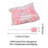 100PCS Disposable Oral Cleaning Sponge Swabs: Tooth Cleaning Sponge Swab for Oral Care, Oral Swabs Hexagon Mouth Sponges (Pink) view 2