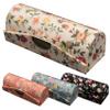 Cndiyald Floral Lipstick Case with Mirror, 4Pcs Portable Cosmetic Organizer for Travel, Fashion Makeup Bag for Women view 1