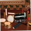 Cndiyald Floral Lipstick Case with Mirror, 4Pcs Portable Cosmetic Organizer for Travel, Fashion Makeup Bag for Women view 2