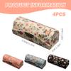 Cndiyald Floral Lipstick Case with Mirror, 4Pcs Portable Cosmetic Organizer for Travel, Fashion Makeup Bag for Women view 4