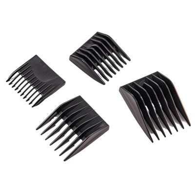 4Pcs Plastic Barber Hair Clipper Limit Comb Replacement Guide Combs For 1400 Series