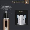 Datianu USB Rechargeable Ear and Nose Hair Trimmer, Professional Painless for Men and Women, Waterproof Dual Edge Blades for Easy Cleaning, Portable and Versatile view 3