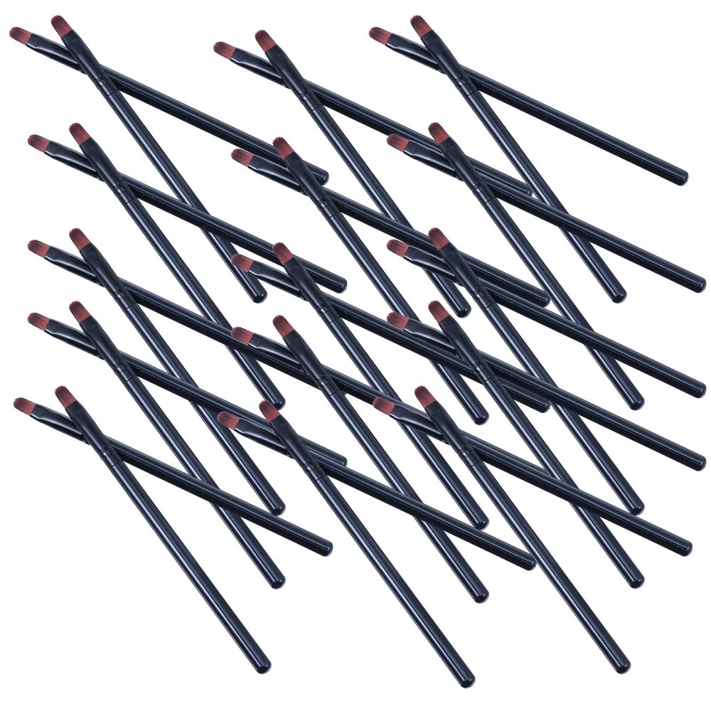 OSOLADY 50pcs Portable Lip Brush Applicators Soft Silky Bristles Flexible Lipstick Applicator for Precise Lip Shape Makeup Travel Cosmetic Tool