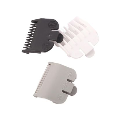 3pcs/Set 1.5mm/3mm/4.5mm Universal Hair Clipper Limit Comb Guide Attachment Barber Replacement Black White Gray
