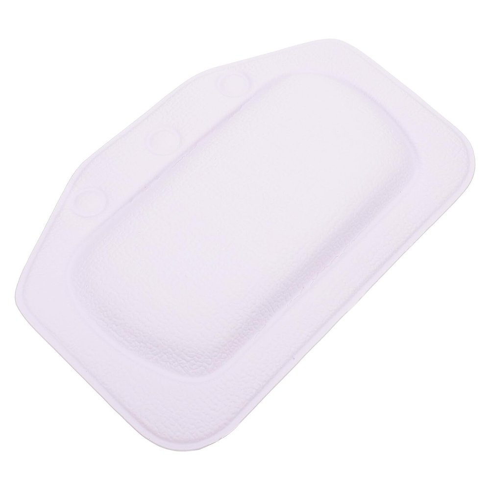 KALLORY Breathable Soft Padded Bathtub Pillow with Suction Cups for Head Neck Rest Tub Accessory Comfortable Spa Bath Cushion for Bathtubs