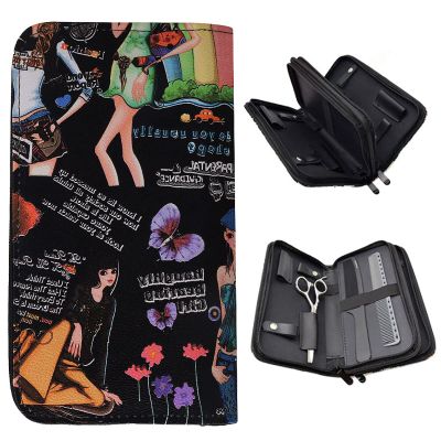 Cufaee Hair Scissors Storage Case, Water proof Hairdressing Tools Storage Bag, Large Hair Stylist Scissor Holder Pouch Cases
