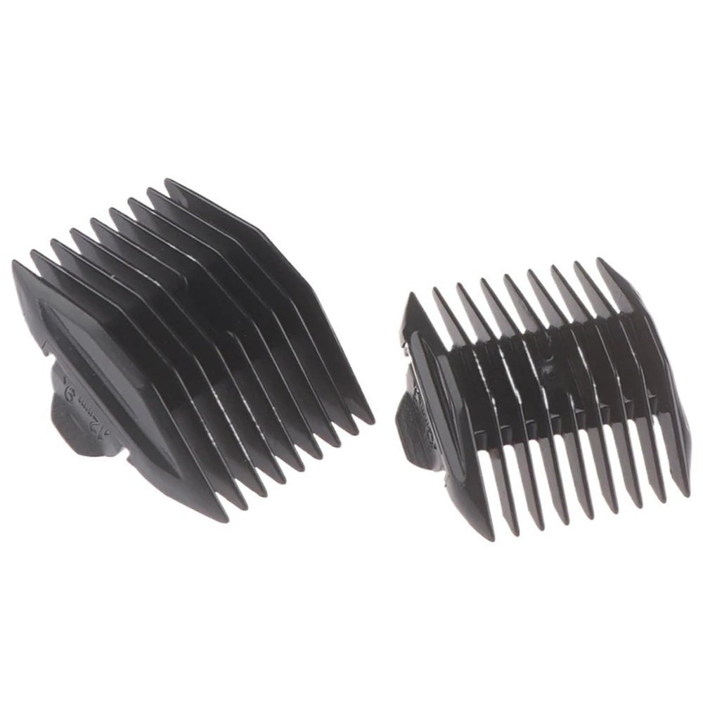 2Pcs Universal Cut Clipper Limit Comb Guide Attachment Size Barber Replacement (3mm,6mm,9mm,12mm)