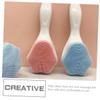 ARTSEWPLY 2Pcs Silicone Face Cleaning Brush Manual Facial Scrubber Deep Cleansing Exfoliating Tool for Women and Gentle Massage Blackhead Removal view 3