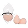 HAMPPLIES 1 Box Heart Shaped Makeup Sponge Pink Powder Puff Dual Purpose Wet Dry Flocking Beauty Makeup Eggs for Foundation Blending Cream Powder Concealer Cosmetic Use view 1
