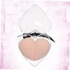 HAMPPLIES 1 Box Heart Shaped Makeup Sponge Pink Powder Puff Dual Purpose Wet Dry Flocking Beauty Makeup Eggs for Foundation Blending Cream Powder Concealer Cosmetic Use view 3