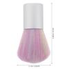 OSOLADY Soft Rainbow Nail Dust Brush with Short Handle Nonshedding Manicure Pedicure Cleaning Tool for Nail Art view 2