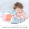 HAMPPLIES 2pcs Skin-friendly Exfoliating Shower Gloves Bath Scrubbing Mitts for Dead Skin Removal and Soft Bath Gloves for Women and Men view 3