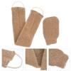 Toyvian 2pcs Natural Ramie Jute Back Scrubber Exfoliating Bath Gloves for Deep Skin Renewal and Dead Skin Removal Long Strap for Full Body Cleaning Suitable for Arms Legs Chest and Back view 3