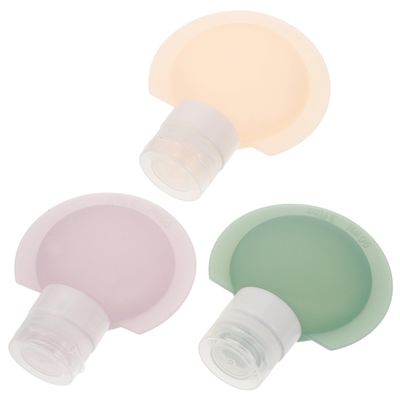 ARTSEWPLY 3Pcs Refillable Silicone Travel Bottles Leakproof Squeezable Toiletry Containers for Shampoo Lotion Shower Gel Flexible Travel Essentials