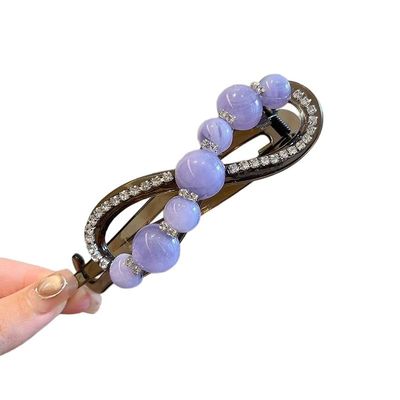 5PCS 2026 Retro French Hair Clips, Classic Anti-Slip Barrettes for Women with All Hair Types, Vintage Hair Accessories(5pcs Purple)