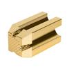 OSOLADY Golden Eyebrow Pencil Sharpener with Shaving Collection Compartment Makeup Eyeliner Sharpener for Small Cosmetic Pencils Compact and Lightweight Accessory view 1