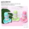 Alipis Double-Headed Manual Facial Brush for Deep Cleansing and Exfoliation Skin Scrubber with Soft Bristles Portable Face Cleanser for Sensitive Skin Travel-Friendly Pink PVC Boxed view 3