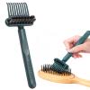 NGOKPYD 2-in-1 Hair Brush Cleaner, Comb Cleaner with Dense Bristles & Claws, Efficiently Removes Hair & Dirt,Suitable for travel, salons, home, and commercial settings (1 Pack-Green) view 1