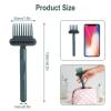 NGOKPYD 2-in-1 Hair Brush Cleaner, Comb Cleaner with Dense Bristles & Claws, Efficiently Removes Hair & Dirt,Suitable for travel, salons, home, and commercial settings (1 Pack-Green) view 2