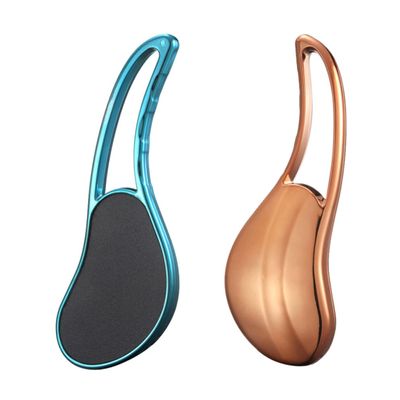 ARTSEWPLY 2pcs Foot File Callus Remover for Hard Skin and Dead Skin Removal Plastic Foot Scraper Pedicure Tool Blue and Gold