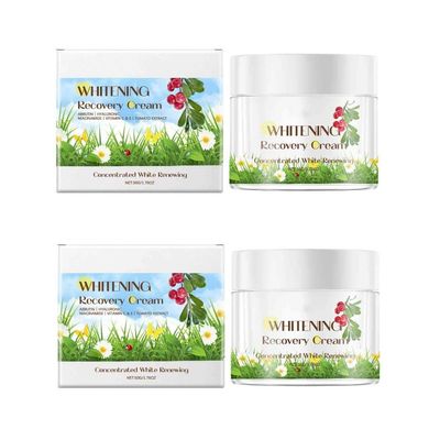 2PCS Whitening Recovery Cream, Repair Damage Skin Strengthens Skin Barrier Deep Moisturizing