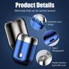 Electric Mini Portable Razor, 2026 New 2 in 1 Model Mini Dual-Head Electric Shaver, Rechargeable Waterproof Compact Electric Shaver for Men (Green) view 4
