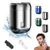 2026 New Upgrade Pocket Shaver USB Mini Shavers for Men, Rechargeable Electric Mini Portable Razor, Washable Double Head Razor, Waterproof Compact Electric Shaver for Home, Car, Travel (Sliver) view 1