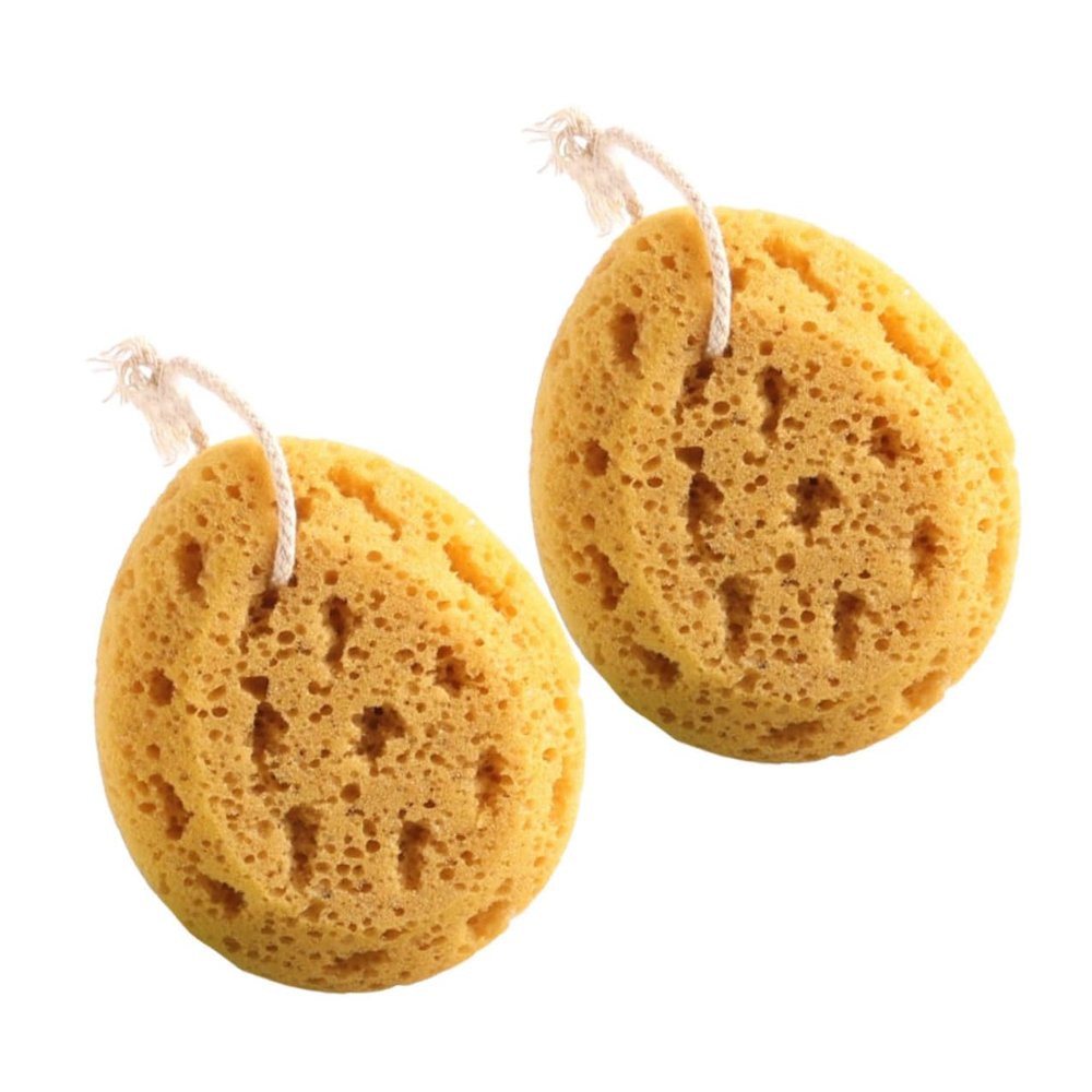 ARTSEWPLY 2pcs Honeycomb Bath Sponge Back Scrubber for Adults Thickened Body Cleaning Shower Sponge with Rich Portable Quick-Drying Design for Gentle Exfoliating and Skin Protection