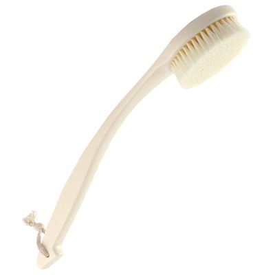 ABOOFAN Long Handle Bath Brush for Exfoliating and Massage Soft Bristle Back Scrubber with Hanging Deep Cleansing Shower Body Brush for Improved Circulation and Skin Health Suitable for