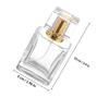 DECORNIJIA Glass Perfume Sprayer Bottle Refillable 50ml for Travel Use view 2