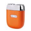 Mini Electric Shaver - USB C Fast Charge Portable Small Shavers for Men | Women - Dual Head Pocket Shaver Washable Travel Electric Razor Powerful Wet & Dry Mini Razor - Easy One Button Use (Orange) view 1