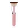 2. Dense Makeup Brush With Aluminum Ferrule Streak-Free Application For Sensitive Skin Non-Shedding Fibers Compact Design Seamless Blending Liquid Powder Brush view 1
