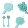 OSALADI 2 pcs Double-end Silicone Facial Cleansing Brush and Mask Applicator Soft Skin Scrubber for Face Washing and Mask Application Portable Lightweight Design for Women and Men Cute view 4