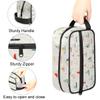 Adornori Sailing Cute Sailboat Travel Toiletry Bag for Women Waterproof Makeup Cosmetic Organizer Case Travel Essentials view 3