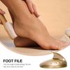 NOLITOY Yellow Mango-Shaped Nano Glass Foot Palm File for Calluses Removal Washable Reusable Foot Care Accessory for Smooth Heels and Dead Skin Exfoliation Pedicure Tool view 2