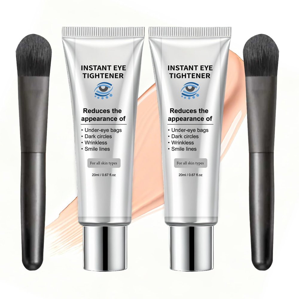 2 PCS Temporary Eye Tightener - Perfection Firming Lift Cream, Instant Eye Serum for Dark Circles & Puffiness, Daily Wrinkle Cream, Anti Aging Skin Care Treatment Women and Men, 1 oz