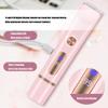 NinthAvenue Basics Bikini Trimmer for Women 2 in 1 Electric Razor with Ceramic Blade, IPX7 Waterproof Rechargeable Shaver for Sensitive Skin, LCD Display for Body Face Underarms and Legs (Pink) view 4