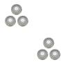 Blade 3pcs Shaver Replacement Heads Razor Blade Compatible For Philips S1000 S3000 S4000 S1102 S1103 S1108 S1203 S2302 S2303 S2305 S2306 S3110(2set) view 1