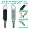 2 in 1 Toe Cleaning Brush & Foot File Callus Remover, Silicone Toe Gap Cleaning Brush & Pumice Stone Callus Remover, Soft Bristles for Dead Skin Removal, Waterproof Design for Bathroom Shower (All) view 4