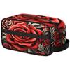 Adornori Rose Cosmetic Bag for Women Bloom Flower Roses Red Makeup Organizer Pouch Kit for Toiletries Accessories view 1