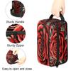 Adornori Rose Cosmetic Bag for Women Bloom Flower Roses Red Makeup Organizer Pouch Kit for Toiletries Accessories view 3